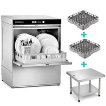 Lavadora de Louças Ecomax 503 Monofásico + 2 Gavetas Pinos +1 Cavalete