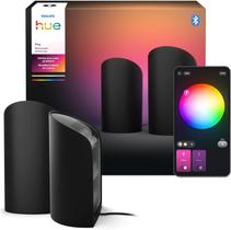 Lavadora de parede Philips Hue Play preta, branca e colorida, pacote com 2 Lavadora de parede Philips Hue Play preta, branca e colorida, pacote com 2