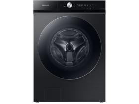 Lavadora de Roupas Samsung Digital Inverter 19kg 19 Programas de Lavagem Preta Bespoke WF19B WF8000R AI Laundry