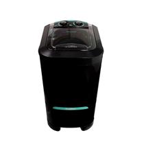 Lavadora de roupas tanquinho preto 10kg 127v semiautomática la555
