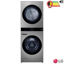 LAVADORA E SECADORA LG 17KG INOX WK17VS6A 220v