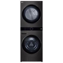 Lavadora E Secadora Lg Washtower 17kg Preto Inox 220v WK17BS6A