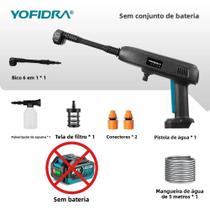 Lavadora Elétrica De Carros 100Bar 500W Com Pistola De Água E Balde Dobrável De 22L Para Bateria Lavadora Elétrica De Carros 100Bar 500W Com Pistola De Água E Balde Dobrável De 22L Para Bateria