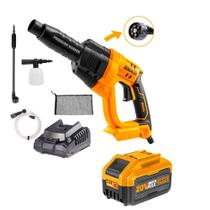 Lavadora Jato De Alta Pressão A Bateria 20v 7.5a C/ Acessórios Lavadora Jato De Alta Pressão A Bateria 20v 7.5a C/ Acessórios