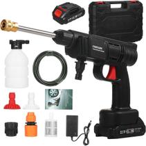 Lavadora Jato De Alta Pressão carro moto faxina jardinagem Recarregável Portátil Sem Fio