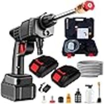 Lavadora Lava Jato Portátil Alta Pressão 2 Baterias + Maleta