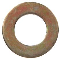 Lavadora plana Hillman amarela endurecida de 1/2 polegada, pacote com 50