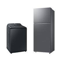 Lavadora Samsung Digital Inverter WA23B Black 23kg 127V + Geladeira Samsung TMF RT38DG6120S9FZ 391L Inox Bivolt