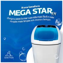 Lavadora semi-automatica Tanquinho Mega Star 7.4 KG Branca 220v