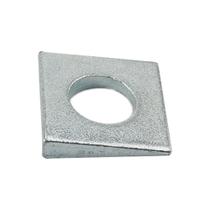 Lavadoras quadradas chanfradas 10 peças de aço carbono galvanizado 1/2 Lavadoras quadradas chanfradas 10 peças de aço carbono galvanizado 1/2