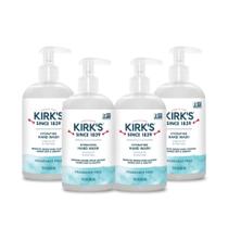 Lavagem à mão com óleo de coco hidratante Kirk's Aloe Vera, 360ml, pacote com 4 Lavagem à mão com óleo de coco hidratante Kirk's Aloe Vera, 360ml, pacote com 4
