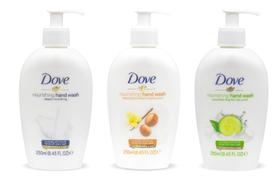 Lavagem à mão Dove Nourishing Variety 3 (profundamente nutritivo, manteiga de karité e baunilha quente, pepino e chá verde) 250 ml Lavagem à mão Dove Nourishing Variety 3 (profundamente nutritivo, manteiga de karité e baunilha quente, pepino e chá verde) 250 ml