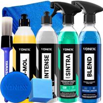 Lavagem Automotiva Shampoo Vmol Cera Liquida Carnauba Blend Limpador Bactericida Sintra Renovador de Plásticos Intense Vonixx