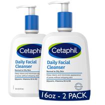 Lavagem facial CETAPHIL, limpador facial diário 473 ml, pacote com 2