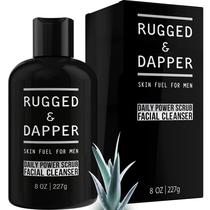 Lavagem facial RUGGED & DAPPER Esfoliante 2 em 1 para homens 240 ml