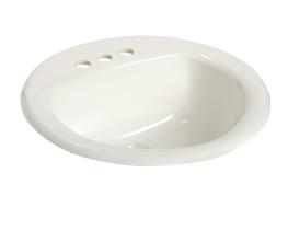 Lavamanos Mansfield Plumbing 239-4 con Borde Autoportante Blanco 49x50 cm Lavamanos Mansfield Plumbing 239-4 con Borde Autoportante Blanco 49x50 cm