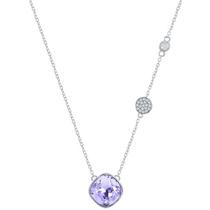 Lavanda feminina clássica M-7088 com neckla CZ branco menor