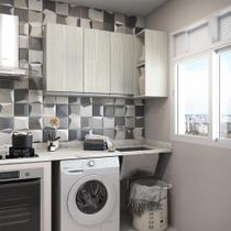 Lavanderia 2 Peças Lis Legno Crema Luciane Móveis