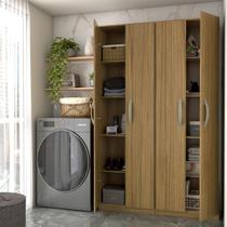 Lavanderia Completa Andorra 4 Portas 8 Prateleiras Marrocos - Panorama Móveis Lavanderia Completa Andorra 4 Portas 8 Prateleiras Marrocos - Panorama Móveis