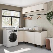 Lavanderia Modulada 05 Peças com Tampo Aurora