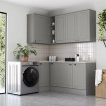 Lavanderia Modulada 05 Peças com Tampo Emily Espresso Móveis