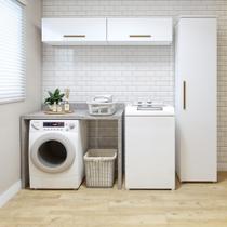 Lavanderia Modulada 1 Armário Multiuso e 2 Armários Aéreo Uberaba Lavanderia Modulada 1 Armário Multiuso e 2 Armários Aéreo Uberaba