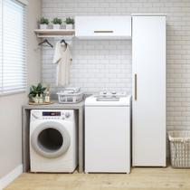 Lavanderia Modulada 1 Armário Multiuso e Armário Aéreo Bauru