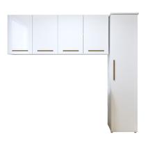Lavanderia Modulada 1 Armário Multiuso e Armário Aéreo Guarulhos - Kaiki Móveis Lavanderia Modulada 1 Armário Multiuso e Armário Aéreo Guarulhos - Kaiki Móveis