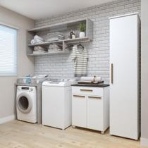 Lavanderia Modulada 1 Armário Multiuso e Balcão Joinville