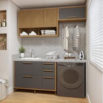 Lavanderia Modulada 2 Armários Aéreos e Balcão Torino