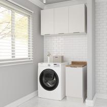 Lavanderia Modulada 2 Peças 1 Armário Aéreo 3 Portas 1 Balcão Ipanema CabeCasa MadeiraOriginals Branco Lavanderia Modulada 2 Peças 1 Armário Aéreo 3 Portas 1 Balcão Ipanema CabeCasa MadeiraOriginals Branco