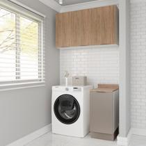 Lavanderia Modulada 2 Peças 1 Armário Aéreo 3 Portas 1 Balcão Ipanema CabeCasa MadeiraOriginals