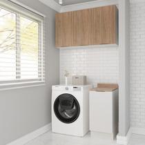 Lavanderia Modulada 2 Peças 1 Armário Aéreo 3 Portas 1 Balcão Ipanema CabeCasa MadeiraOriginals Marrom/Branco/Acácia Lavanderia Modulada 2 Peças 1 Armário Aéreo 3 Portas 1 Balcão Ipanema CabeCasa MadeiraOriginals Marrom/Branco/Acácia
