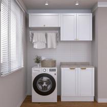 Lavanderia Modulada 3 Peças 2 Armários Aéreos 1 Balcão 2 Portas CabeCasa MadeiraOriginals Lavanderia Modulada 3 Peças 2 Armários Aéreos 1 Balcão 2 Portas CabeCasa MadeiraOriginals