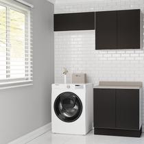 Lavanderia Modulada 3 Peças 2 Armários Aéreos 4 Portas 1 Balcão Ipanema CabeCasa MadeiraOriginals