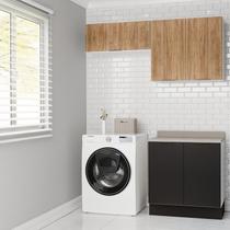 Lavanderia Modulada 3 Peças 2 Armários Aéreos 4 Portas 1 Balcão Ipanema CabeCasa MadeiraOriginals