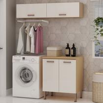 Lavanderia Modulada 3 Peças,2 Armários Aéreos e 1 Balcão 70cm Essência 100% Mdf Lavanderia Modulada 3 Peças,2 Armários Aéreos e 1 Balcão 70cm Essência 100% Mdf