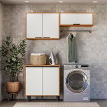 Lavanderia Modulada 3 Peças em Mdp Ravena Lavanderia Modulada 3 Peças em Mdp Ravena