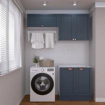 Lavanderia Modulada 3 Peças sem Tampo 2 Aéreos 3 Portas 1 Balcão Arizona CabeCasa MadeiraOriginals Lavanderia Modulada 3 Peças sem Tampo 2 Aéreos 3 Portas 1 Balcão Arizona CabeCasa MadeiraOriginals