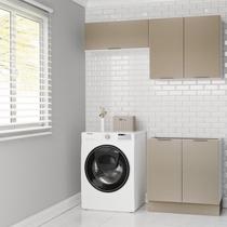 Lavanderia Modulada 3 Peças sem Tampo com Rodapé Ipanema CabeCasa MadeiraOriginals Fendi Trama Lavanderia Modulada 3 Peças sem Tampo com Rodapé Ipanema CabeCasa MadeiraOriginals Fendi Trama