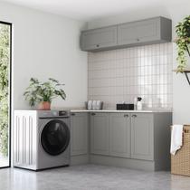 Lavanderia Modulada 5 Peças com Tampo Americana Lavanderia Modulada 5 Peças com Tampo Americana