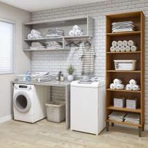 Lavanderia Modulada Aracaju 5 Prateleiras Kaiki Móveis Nature