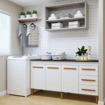 Lavanderia Modulada Balcão 3 Portas e 3 Gavetas Nova Iguaçu Lavanderia Modulada Balcão 3 Portas e 3 Gavetas Nova Iguaçu