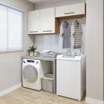 Lavanderia Modulada França 2 Armários Aéreos Kaiki Móveis Lavanderia Modulada França 2 Armários Aéreos Kaiki Móveis