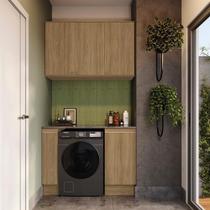 Lavanderia Modulada Kappesberg Celeste 3 Peças Nogueira