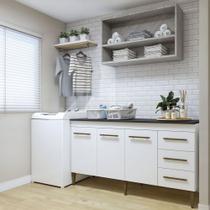 Lavanderia Modulada Nova Iguaçu Balcão 3 Portas e 3 Gavetas Kaiki Móveis