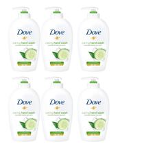 Lavar à mão Dove Caring Fresh Touch, pepino e chá verde, 250 ml x 6