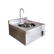 Lavatório Asséptico Imeca Industrial Em Inox Manual Com Acionamento Joelho 1967 Lavatório Asséptico Imeca Industrial Em Inox Manual Com Acionamento Joelho 1967