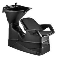 Lavatório Cabeleireiro Cuba Reclinável Salão Preto Dompel