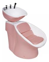 Lavatório Cabeleireiro Neon Shampoo Luxo Rose Gold com Branco